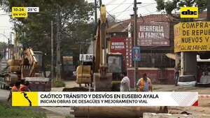 Están en marcha los desvíos sobre Eusebio Ayala: obras de desagüe y mejoramiento vial  - ABC Noticias - ABC Color