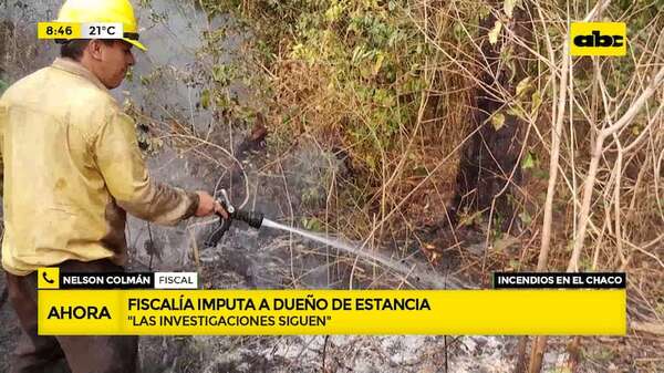 Incendios en el Chaco: fiscal imputa a propietario de estancia - ABC Noticias - ABC Color