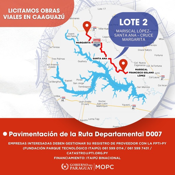 Obra vial beneficiará a más de 50 mil personas en Caaguazú y Alto Paraná - La Clave