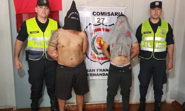 Aprehenden a dos sospechosos de robo