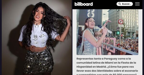 Mily Brítez, destacada por Billboard tras deslumbrar en la Fiesta de la Hispanidad