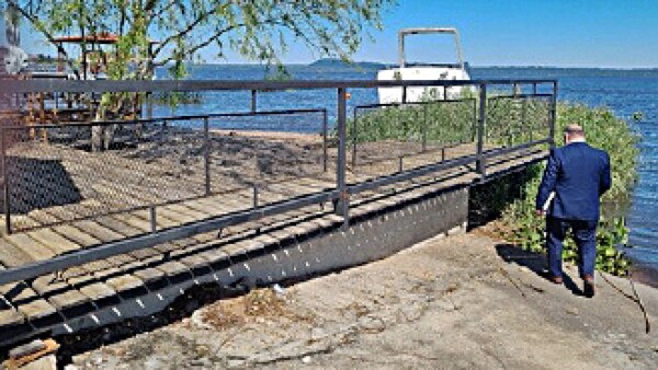 Vecinos denuncian que obra invade el lago y no tiene aprobación de Mades