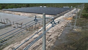 Planta solar en localidad de Alto Paraguay con avance del 88%
