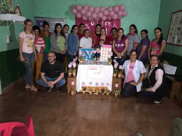 OCTUBRE ROSA: PUESTO DE SALUD DE TRES PALMITOS PROMUEVE LA CONCIENTIZACIÓN SOBRE EL CÁNCER - Itapúa Noticias