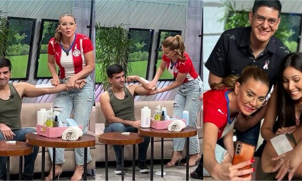 [VIDEO] ¡Dallys Ferreira acertó el resultado de la Albirroja y depiló a su compa!