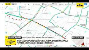 Eusebio Ayala: no descartan rediseñar desvíos tras caótico primer día  - ABC Noticias - ABC Color