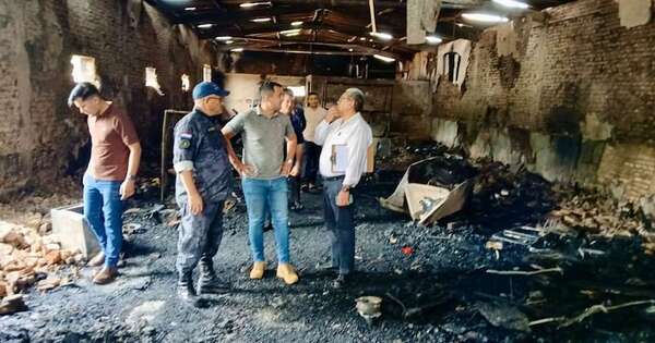Rehabilitarán parcialmente pabellón afectado por incendio en Ciudad del Este - ABC en el Este - ABC Color