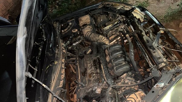 Militar brasileño habría incinerado el vehículo de su ex pareja en Pedro Juan Caballero