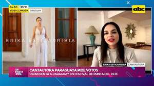 Cantautora paraguaya pide votos: Erika Estigarribia representa al país en el Festival de Punta del Este - Ensiestados - ABC Color
