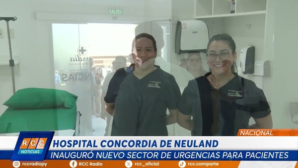 Video: Hospital Concordia de Neuland inauguró nuevo sector de urgencias