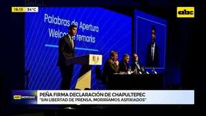 “Sin libertad de prensa, moriríamos asfixiados”, afirmó Peña al firmar la Declaración de Chapultepec - ABC Noticias - ABC Color