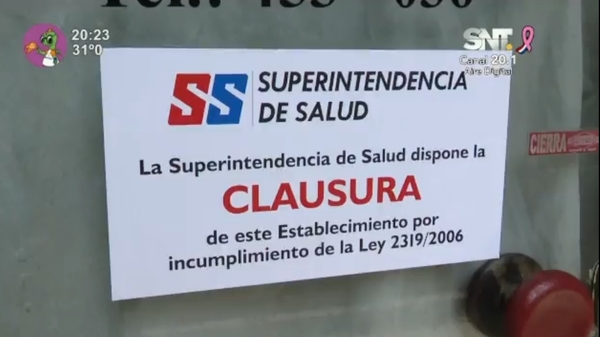 Clausuraron una clínica clandestina de transfusión - SNT