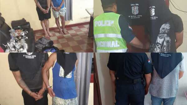 Cuatro detenciones y recuperación de motos y mercancías en Encarnación