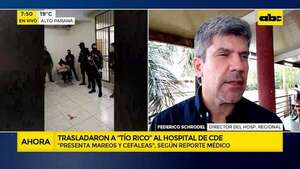 CDE: trasladan a ”Tío Rico” a un hospital por recomendación médica - ABC Noticias - ABC Color