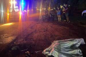 Accidente de tránsito sobre la Ruta PY02 deja un motociclista muerto - ABC en el Este - ABC Color