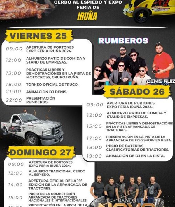 Iruña establece asueto el 25 de octubre en inicio de la 19º arrancada de tractores