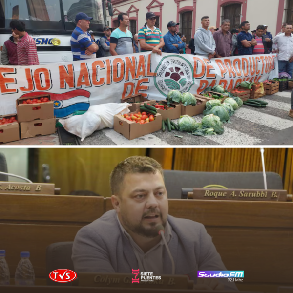 PRODUCTORES FRUTIHORTÍCOLAS SE SIENTEN DESAMPARADOS ANTE EL AUMENTO DEL CONTRABANDO, AFIRMA EL SENADOR COLYM SOROKA - TVS