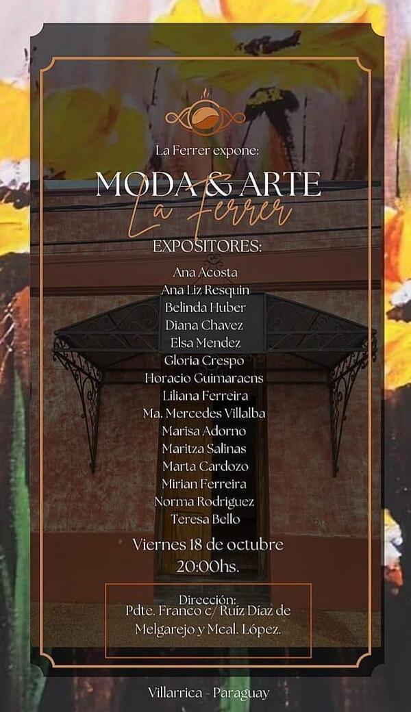 Invitan a exposición de Moda y Arte en la Ferrer