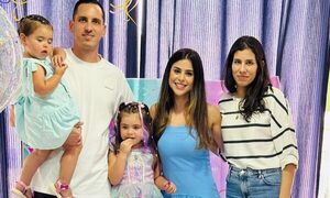 [GALERÍA] Luego de festejar la victoria Albirroja, “Gatito” festejó el cumple de su “Gatitinha”