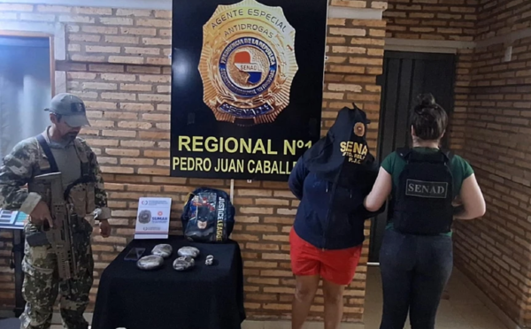 Operativo en Amambay: incautan 3 kilos de cera de marihuana