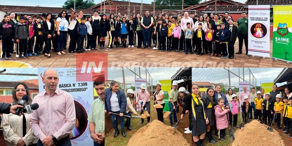 COMIENZAN OBRAS DE REFACCIÓN EN ESCUELA JESÚS MISERICORDIOSO DE CAMBYRETÁ - Itapúa Noticias