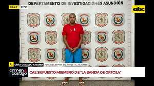 Cae miembro de “La Banda de Órtola”: sería quien disparó a un policía con su propia arma - Crimen y castigo - ABC Color