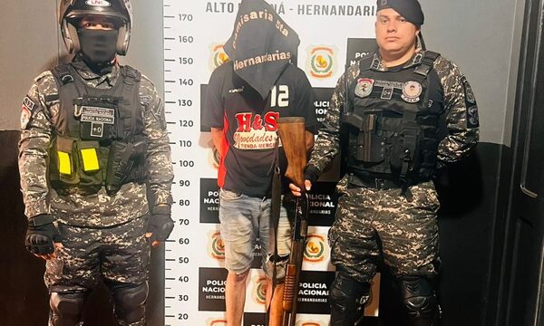 Capturan a un sujeto y recuperan una escopeta robada en Hernandarias – Diario TNPRESS