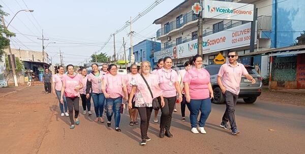 Significativa caminata por el “Octubre Rosa” en calles de Presidente Franco – Diario TNPRESS