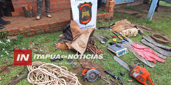 INCAUTAN EVIDENCIAS POR PRESUNTO ABIGEATO TRAS ALLANAMIENTO EN CNEL. BOGADO - Itapúa Noticias