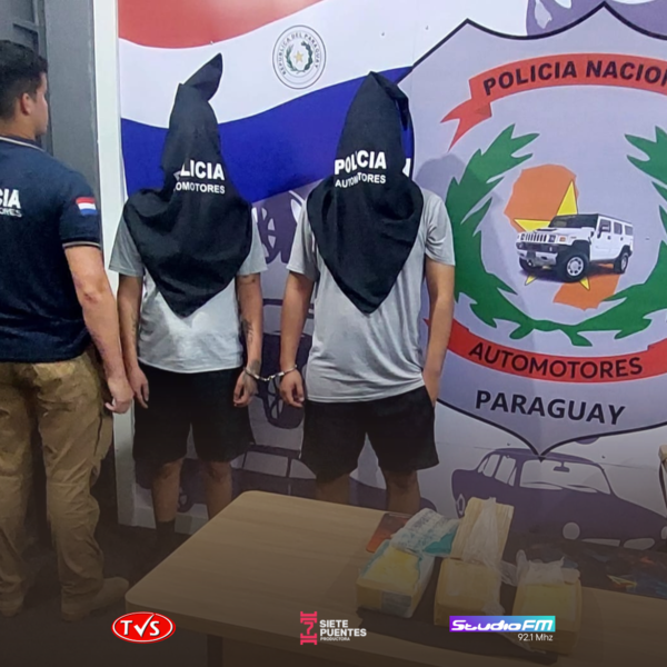 INCAUTAN VEHÍCULO CON DROGAS Y DETIENEN A DOS PERSONAS EN YPANÉ - TVS