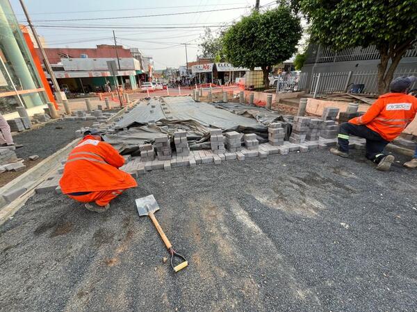 Obras de seguridad vial en San Estanislao alcanzan 40% de avance - .::Agencia IP::.