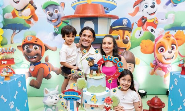[GALERÍA] ¡El capitán albirrojo le festejó el cumple a su hijo pahague!