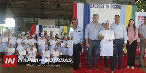 CON GRAN ÉXITO SE REALIZÓ CURSO DE COCINA EN NUEVA ALBORADA - Itapúa Noticias
