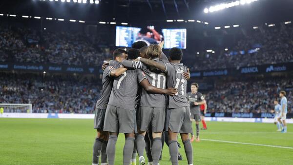 La pegada del Real Madrid acaba con un valiente Celta