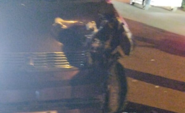 Motociclista sufrió lesiones en accidente en el kilómetro 10