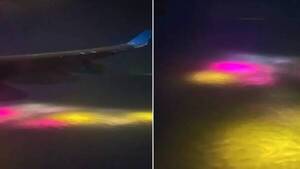 ¿Y esas luces? Durante un vuelo nocturno, un pasajero captó imágenes que aún no tienen explicación