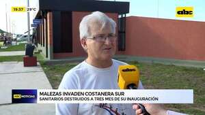 Costanera Sur: malezas, sanitarios destruidos y vacas sueltas, a tres meses de su inauguración - ABC Noticias - ABC Color