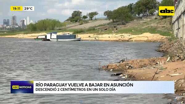 ¿Vuelven las bajantes?: río Paraguay descendió 2 centímetros en un solo día - ABC Noticias - ABC Color