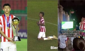 [VIDEO] ¿Yo piko lloro? ¡Mirá cómo la mamá de un albirrojo Sub-15 festejó el campeonato!
