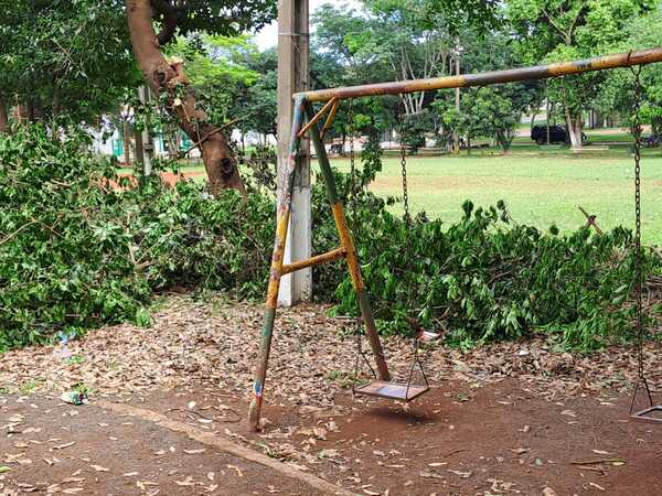 Desidia municipal: Plaza 15 de mayo, un ejemplo del abandono en Pdte. Franco - La Clave