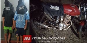  TRAS PERSECUCIÓN, POLICÍA ATRAPA A DOS JÓVENES POR SUPUESTO TRÁFICO DE DROGAS  - Itapúa Noticias