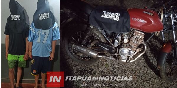 TRAS PERSECUCIÓN, POLICÍA ATRAPA A DOS JÓVENES POR SUPUESTO TRÁFICO DE DROGAS - Itapúa Noticias