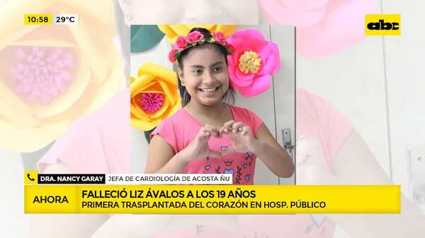 Muere Liz, la primera niña beneficiada con un trasplante cardiaco en el sistema público - ABC Noticias - ABC Color