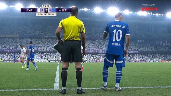 Versus / Casi un año después, Neymar vuelve a las canchas en la victoria del Al Hilal sobre el Al Ain