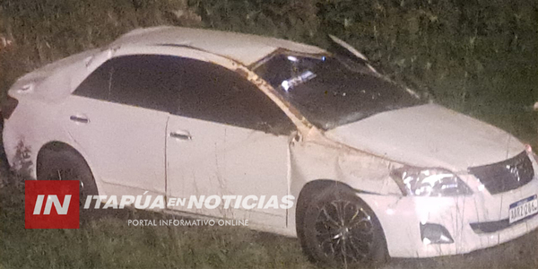CONDUCTOR RESULTÓ CON LESIONES TRAS DESPISTE Y CHOQUE EN GRAL. ARTIGAS - Itapúa Noticias