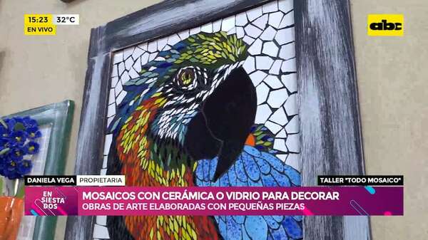 Los mosaicos: obras de arte elaboradas con pequeñas piezas de cerámica o vidrio - Ensiestados - ABC Color