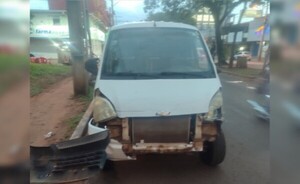 Motociclista resulta lesionado en accidente de tránsito