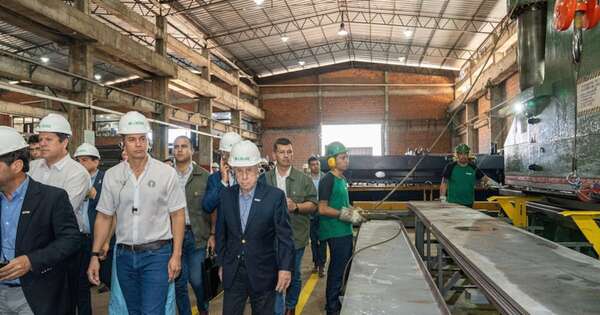 La Nación / Peña resalta “gen emprendedor” en la inauguración de fábrica de acero