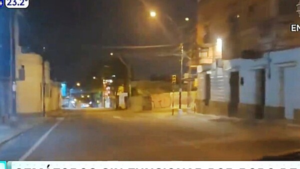 Robo de cables deja sin semáforos cruces críticos de Asunción