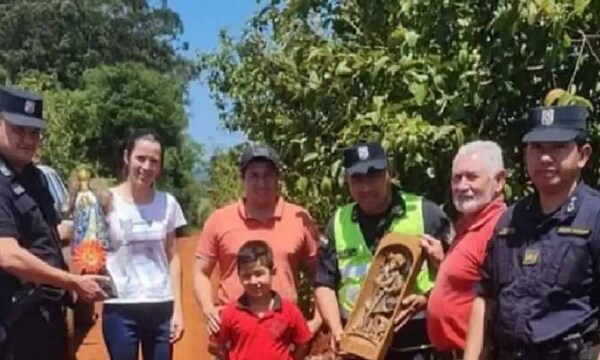 Abandonan imágenes de virgen y santo robadas a iglesia de Hohenau – Prensa 5